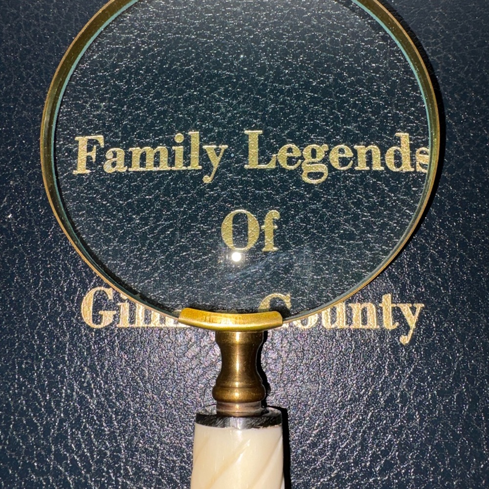 Vintage Handheld Magnifying Glass with Faux Ivory Handle - Gold Tone